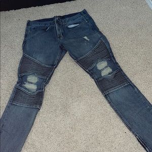 Biker jeans